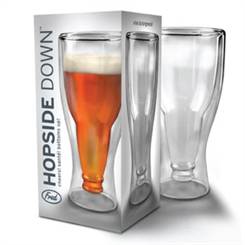 Hopside Down Beer Glass