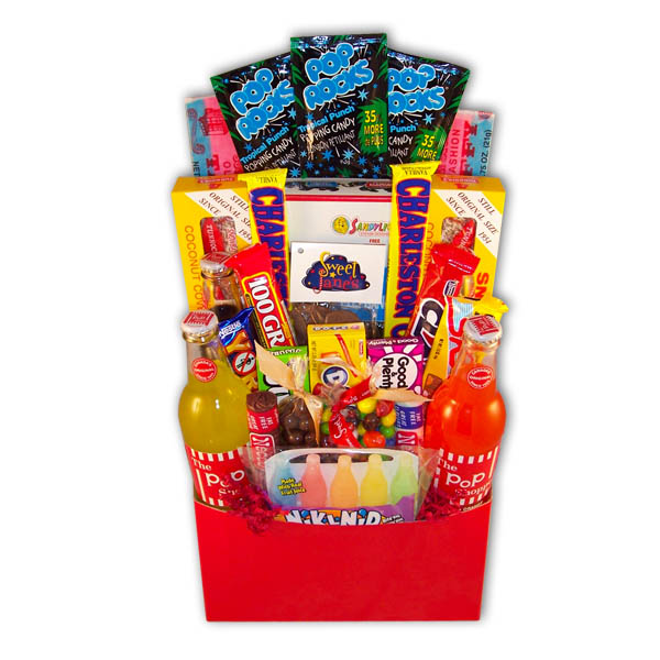 Red Retro Easter Basket