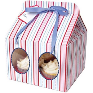 Meri Meri Large Striped Cupcake Box