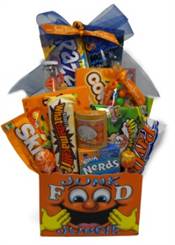 Orange and Blue Candy Basket