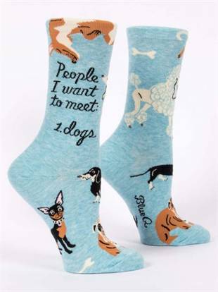 Blue Q People I Want To Meet: Dogs Socks