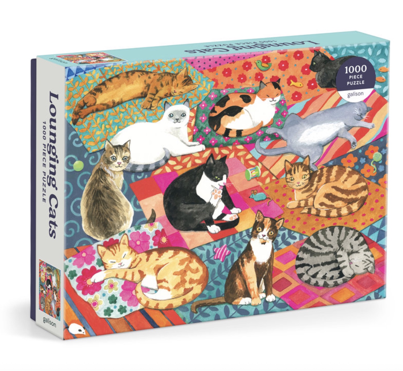 Lounging Cats 1000 Piece Puzzle