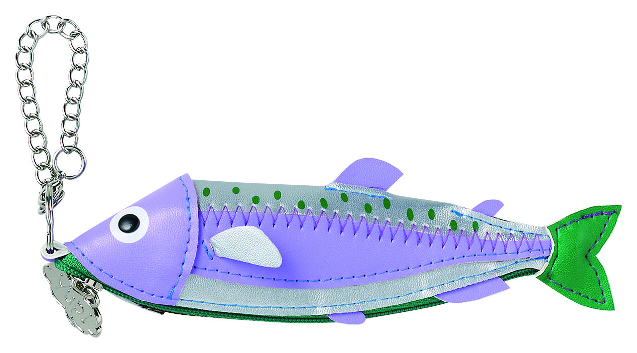 Purple Fish Pouch