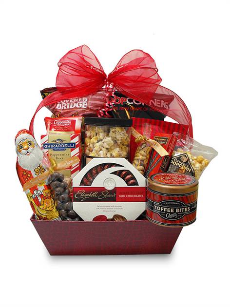 Here Comes Santa Claus Gift Basket