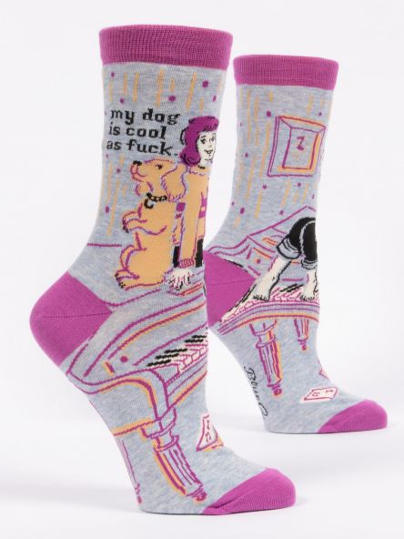 Blue Q My Dog Is Cool Women Socks
