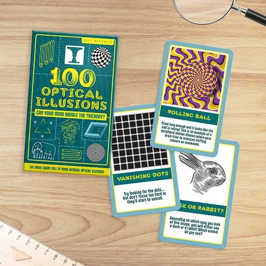 100 Optical Illusions Card Pack