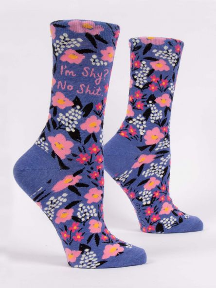 Blue Q I'm Shy? No Shit Socks