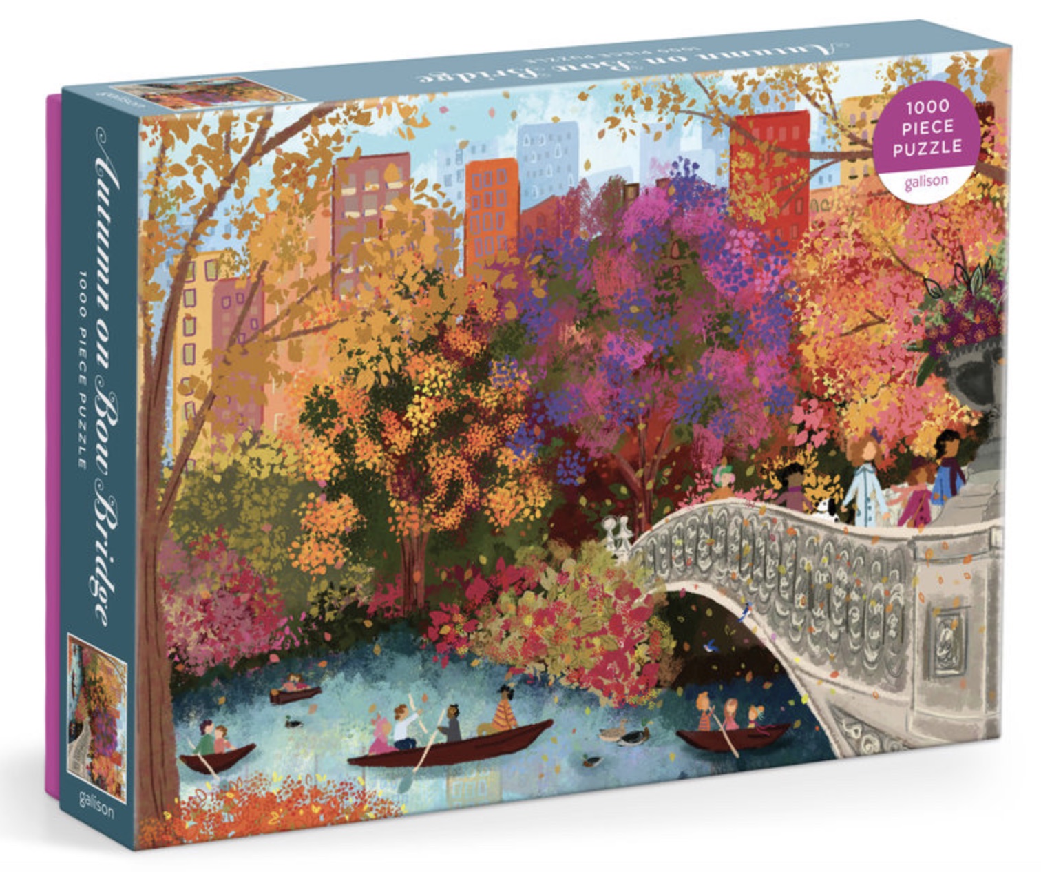 Autumn on Bow Bridge 1000 Piece Puzzle