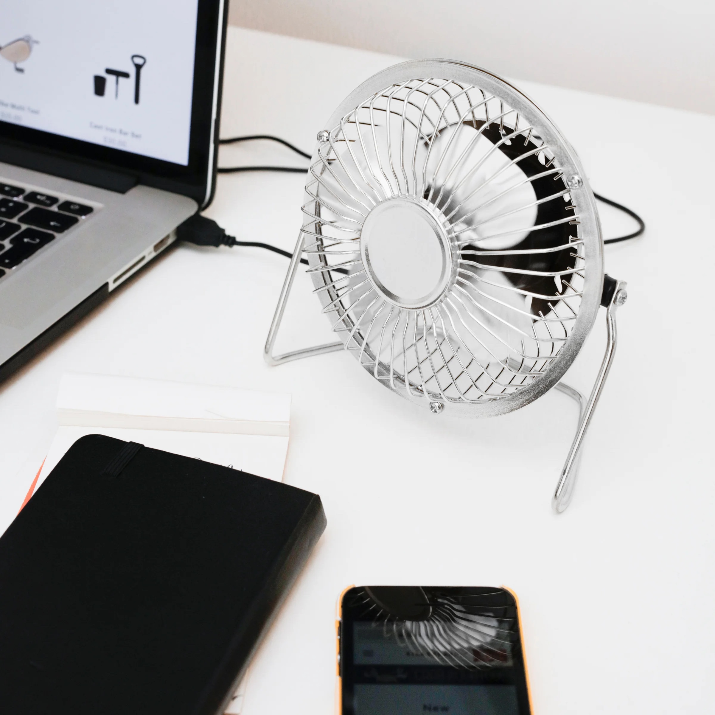 Black USB Desk Fan