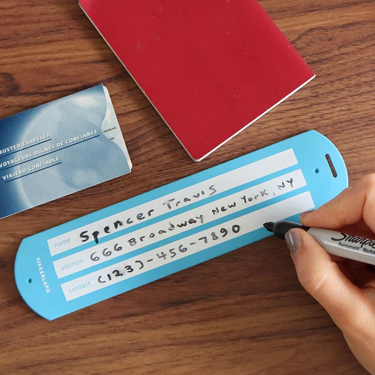 Blue Slap Luggage Tag