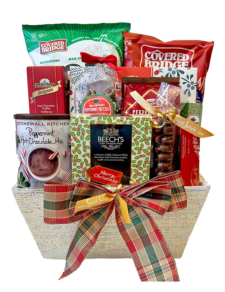 Festive Holly Gift Basket