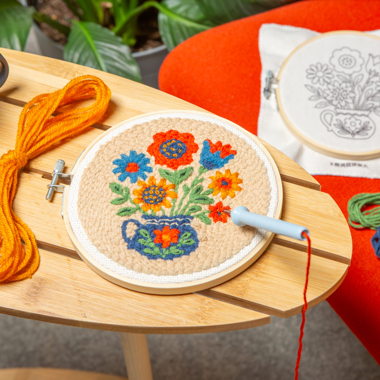 Flower Bouquet Punch Needle Kit