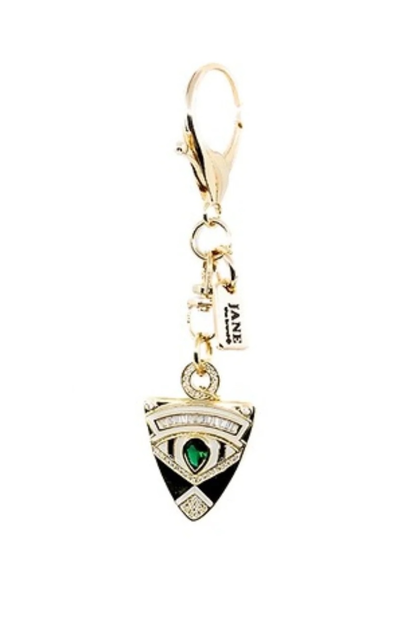 Gold Angel Shield Metal Pendant Charm