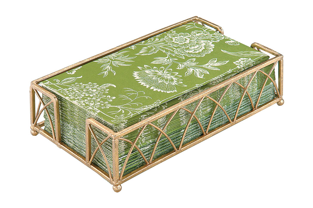 Gold Leaf Napkin Holder