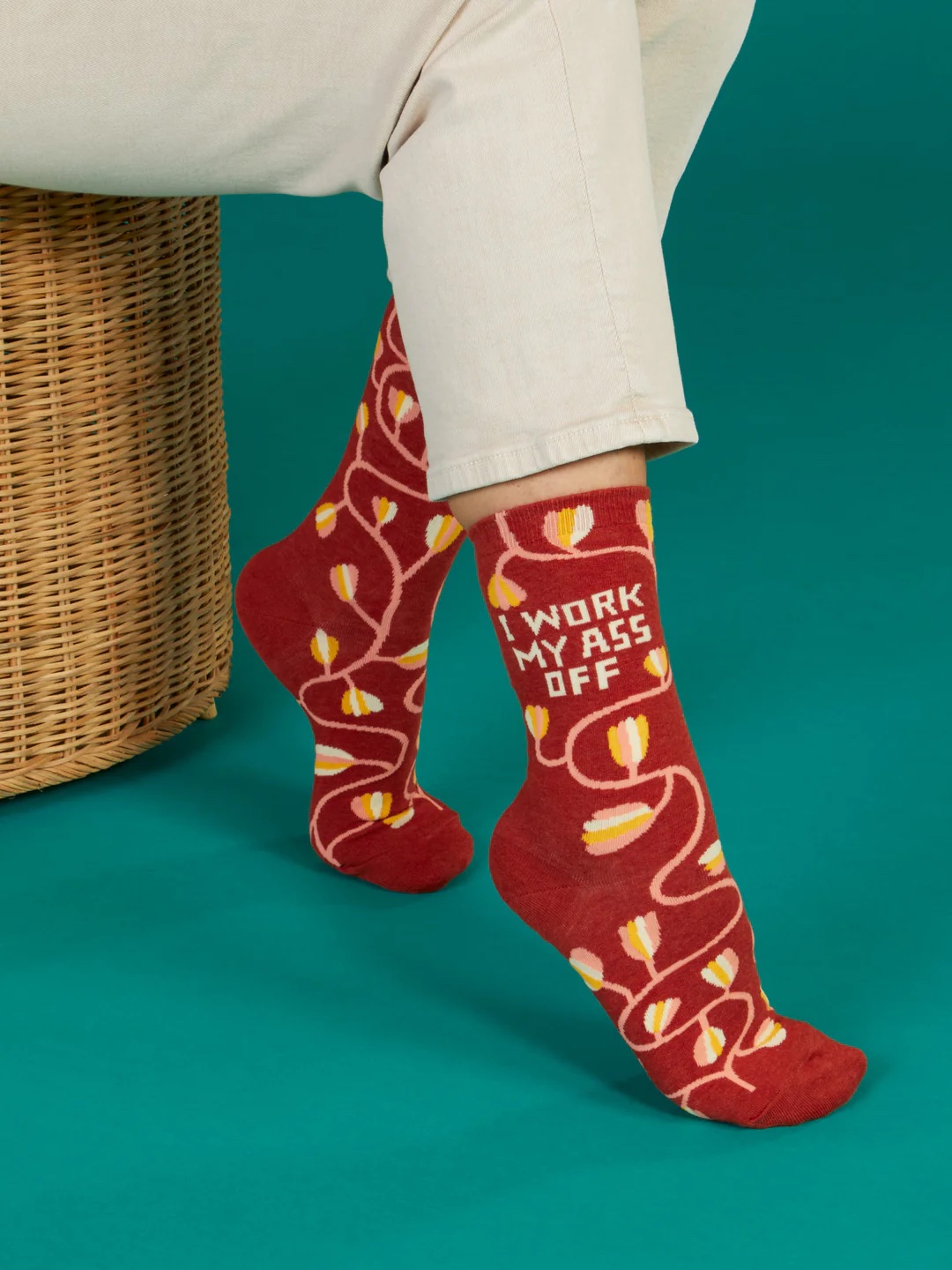 I Work My Ass Off Socks