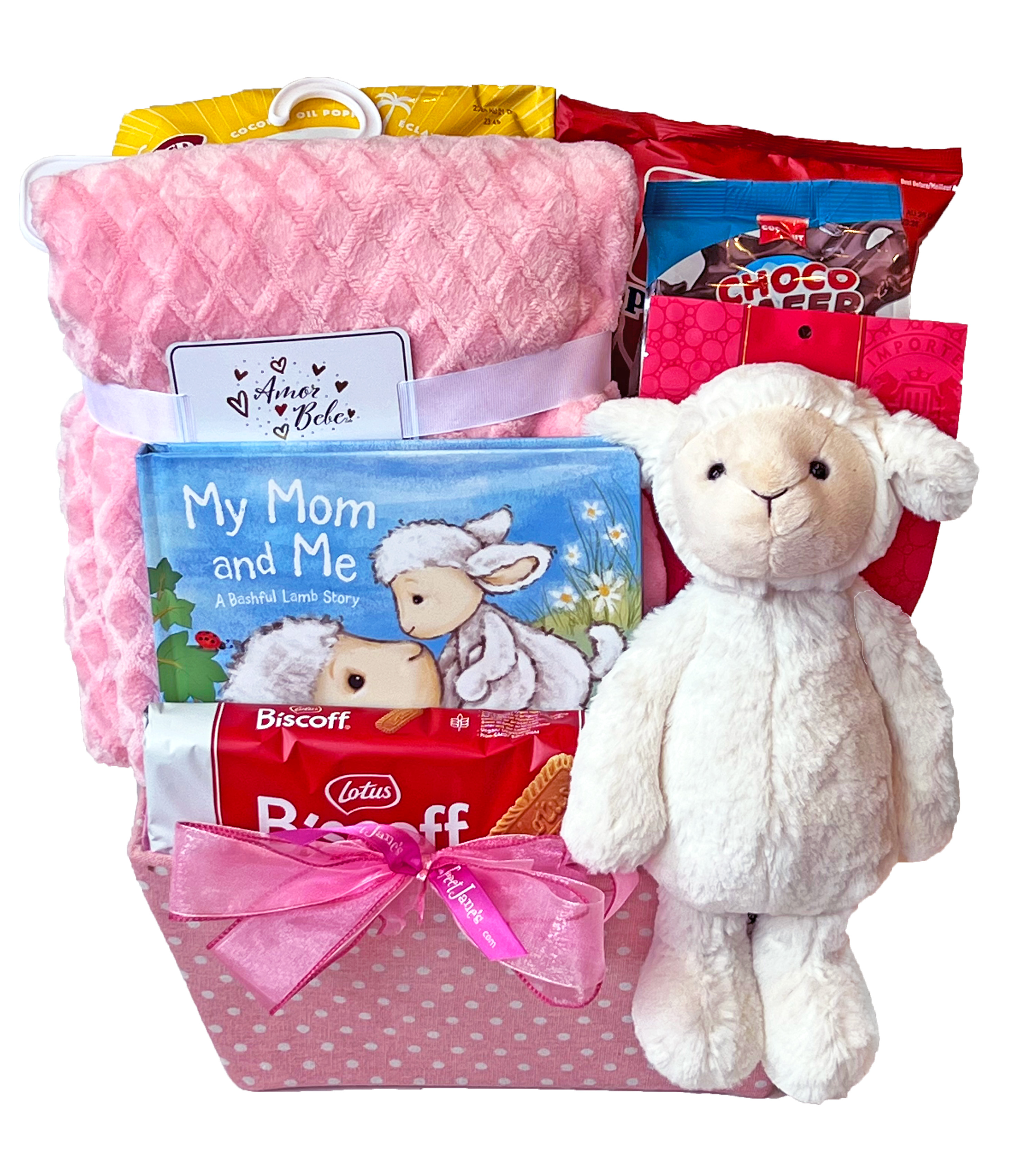 Lamb Lullaby Baby Basket