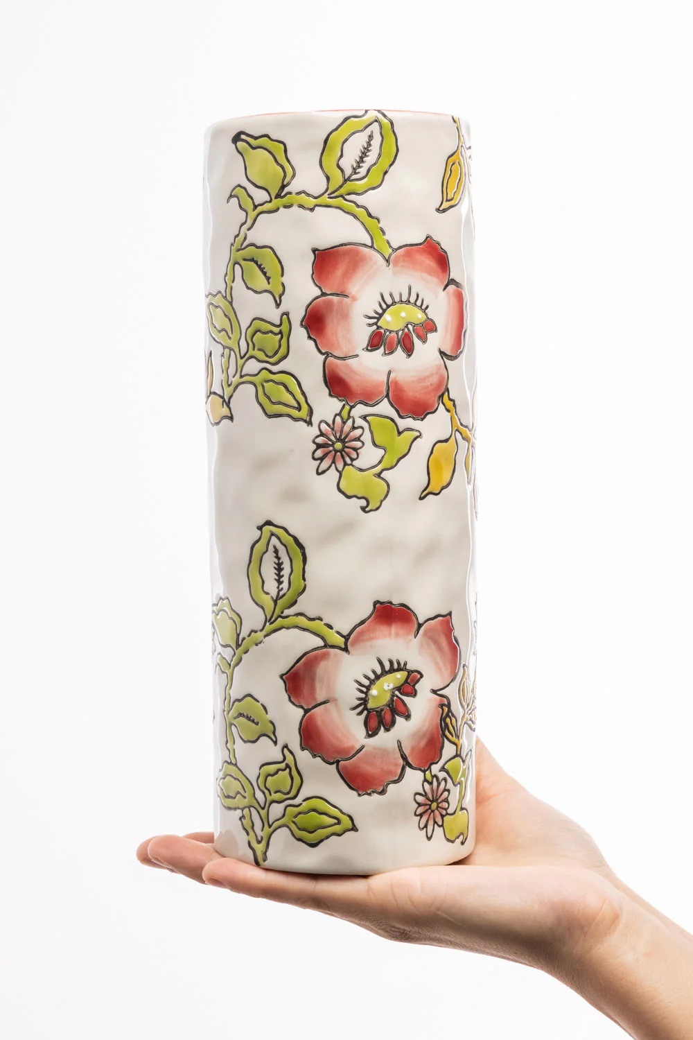 Large Charming Cottage Vase