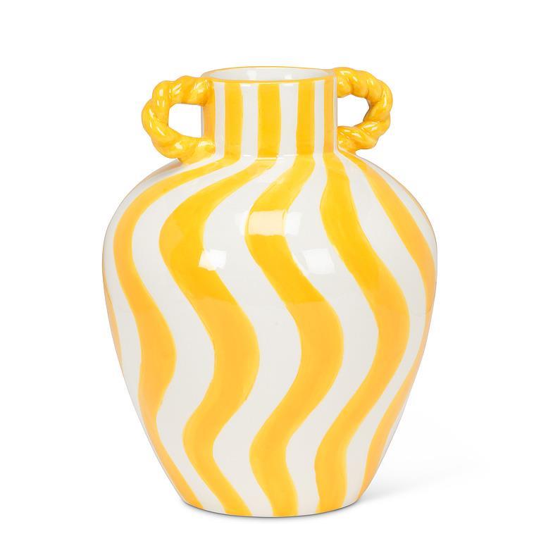Medium Striped Urn Vase
