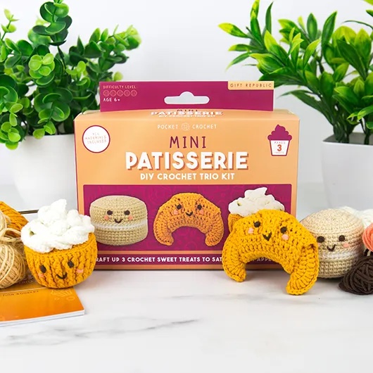 Mini Patisserie Crochet Trio Kit