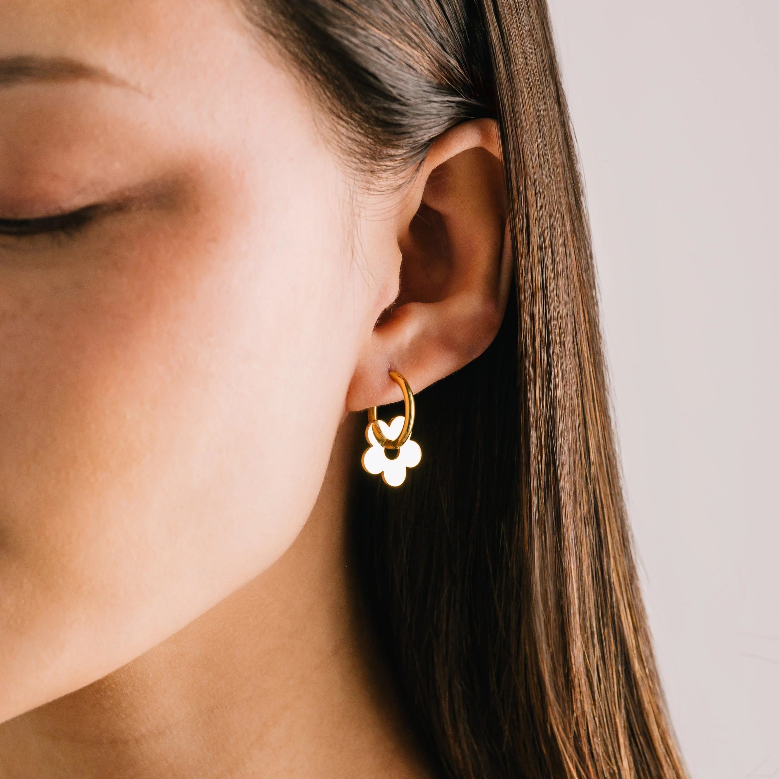 Petal Hoop Earrings