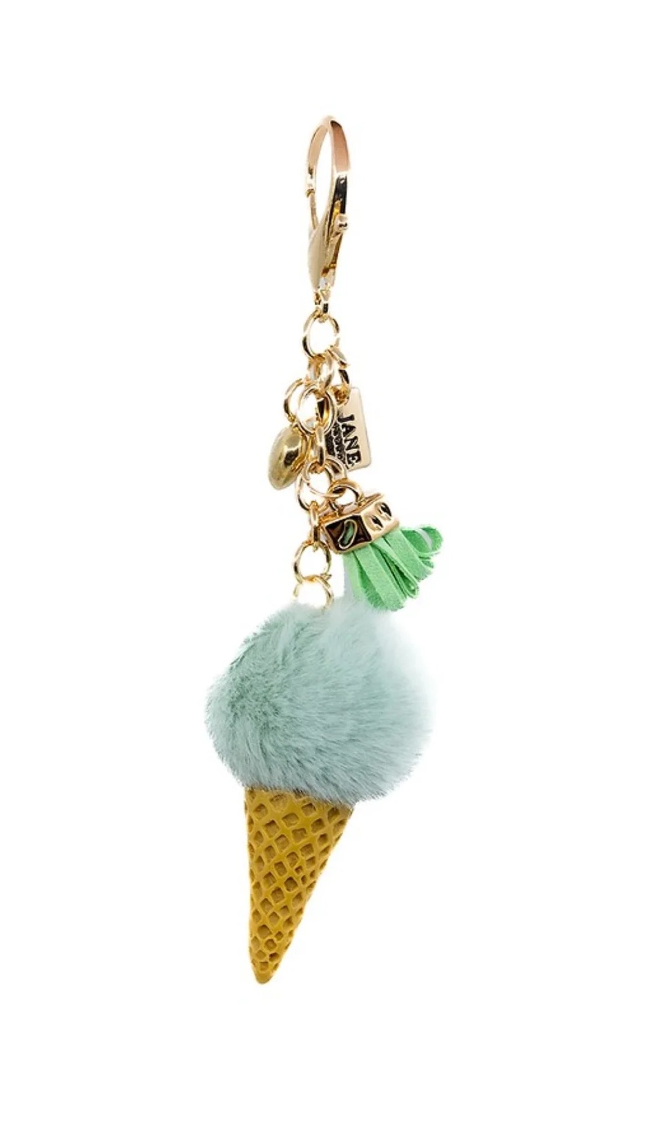 Plush Ice Cream Charm in Pistachio