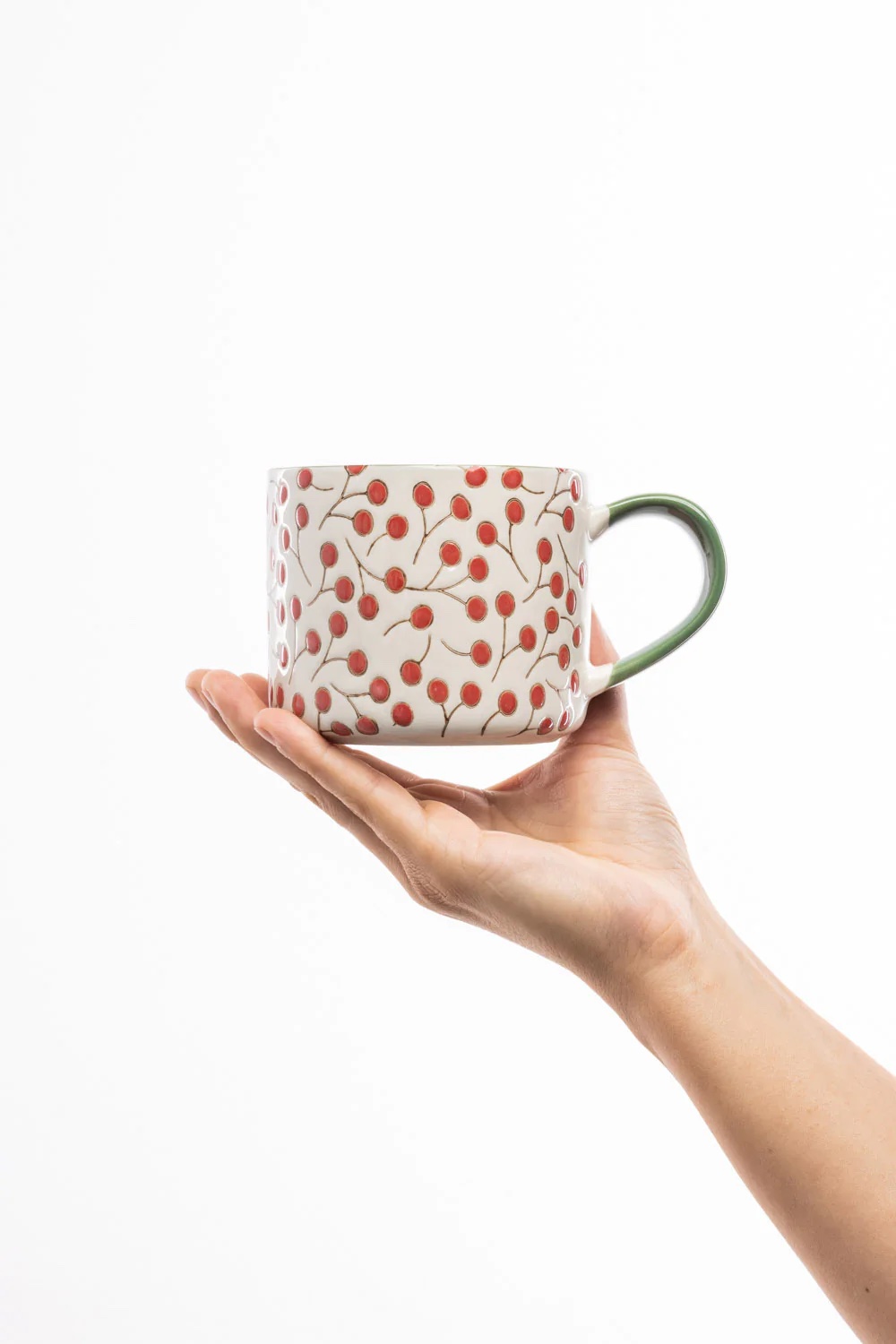 Red Vintage Garden Cup