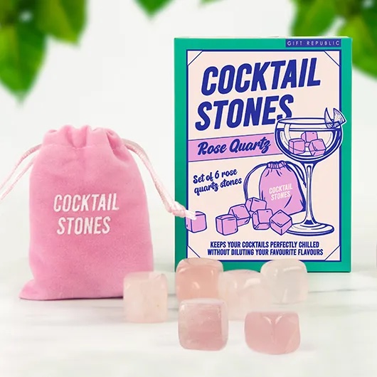 Rose Quartz Cocktail Stones