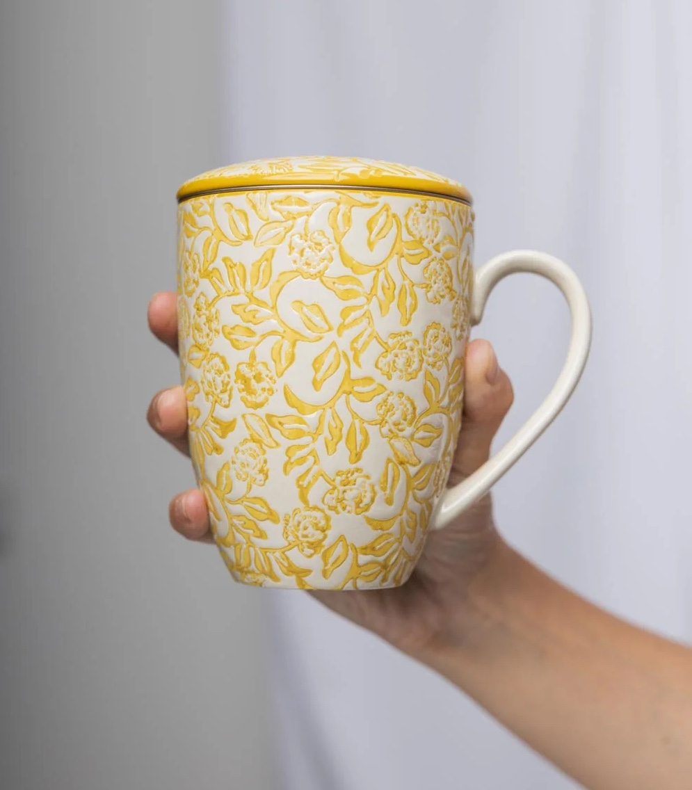 Rustic Tea Strainer Mug