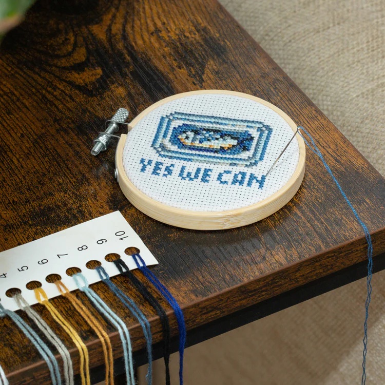 Sardine Mini Cross Stitch Embroidery Kit