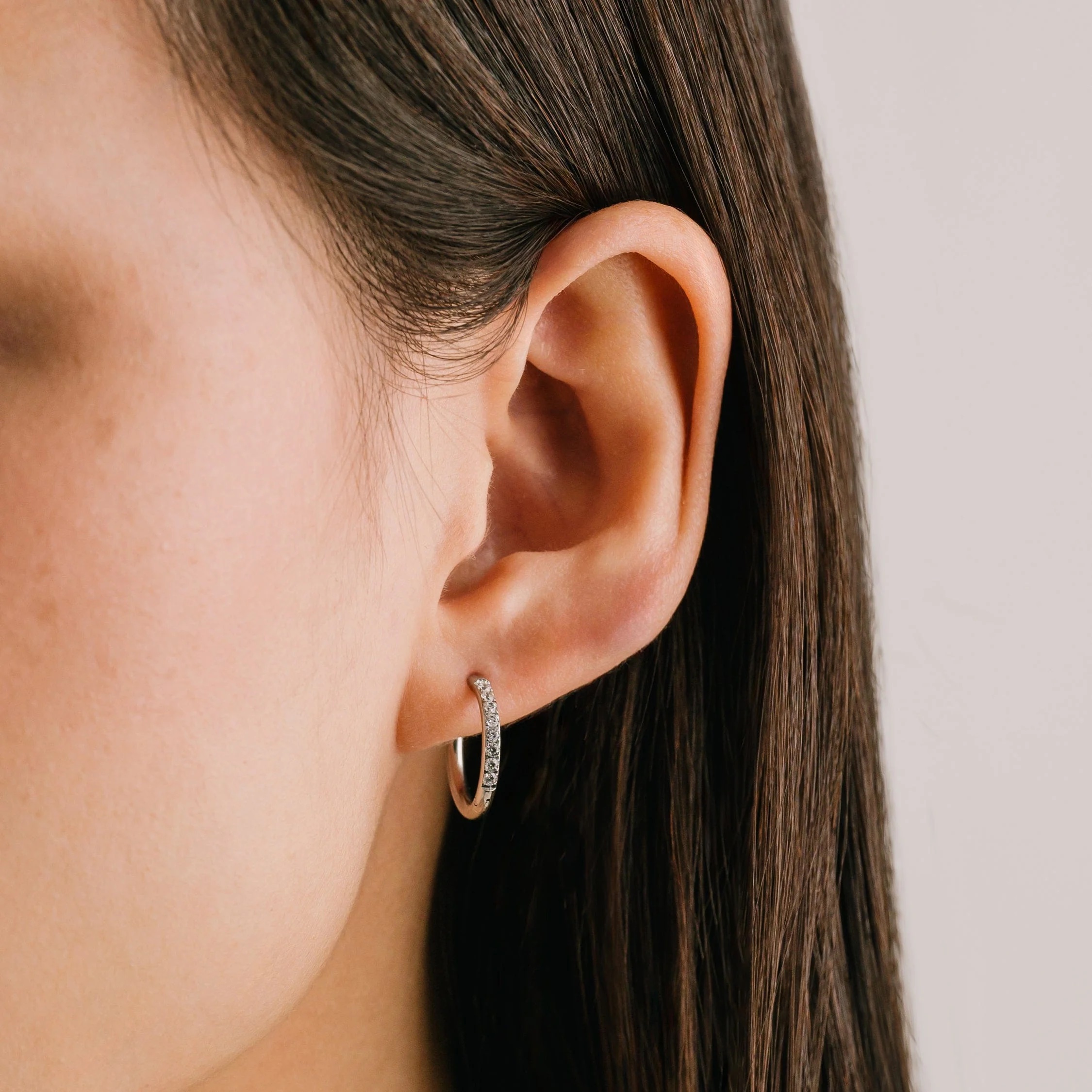 Silver Evie Hoop Earrings