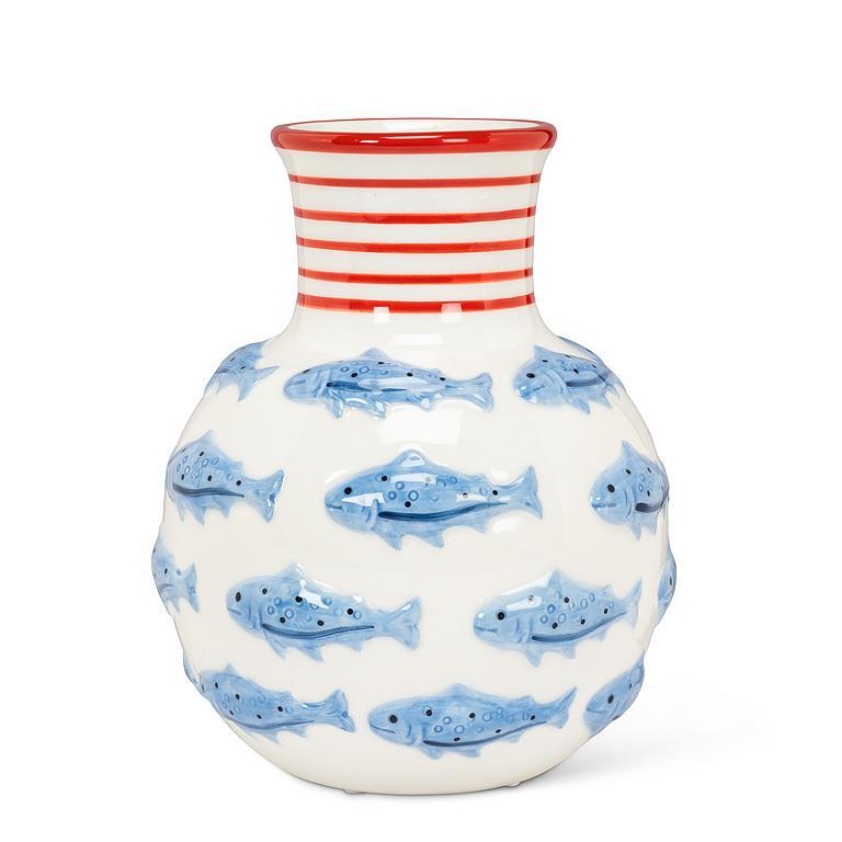 Vase with Swimming Fish