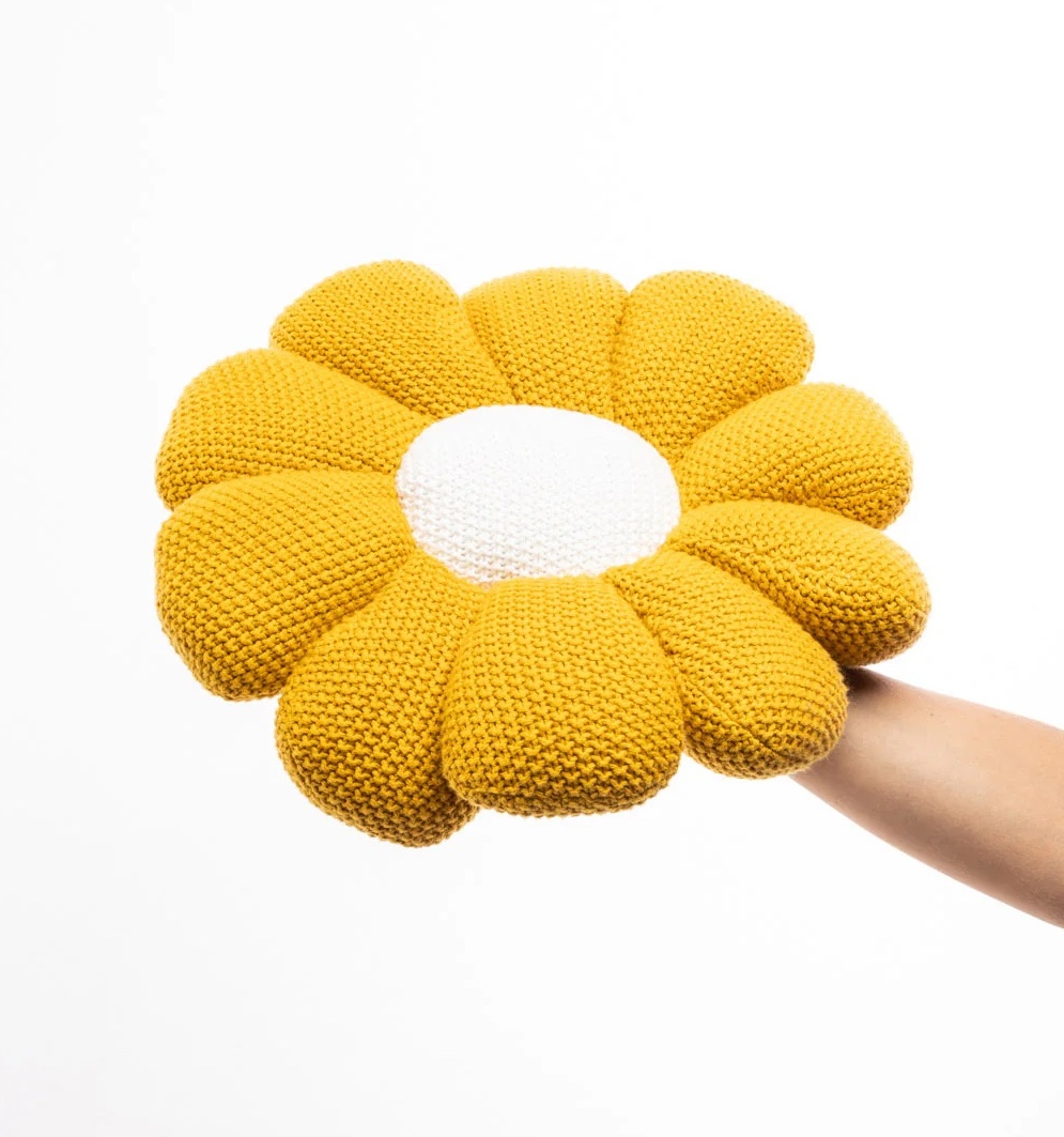 Yellow Flower Cushion