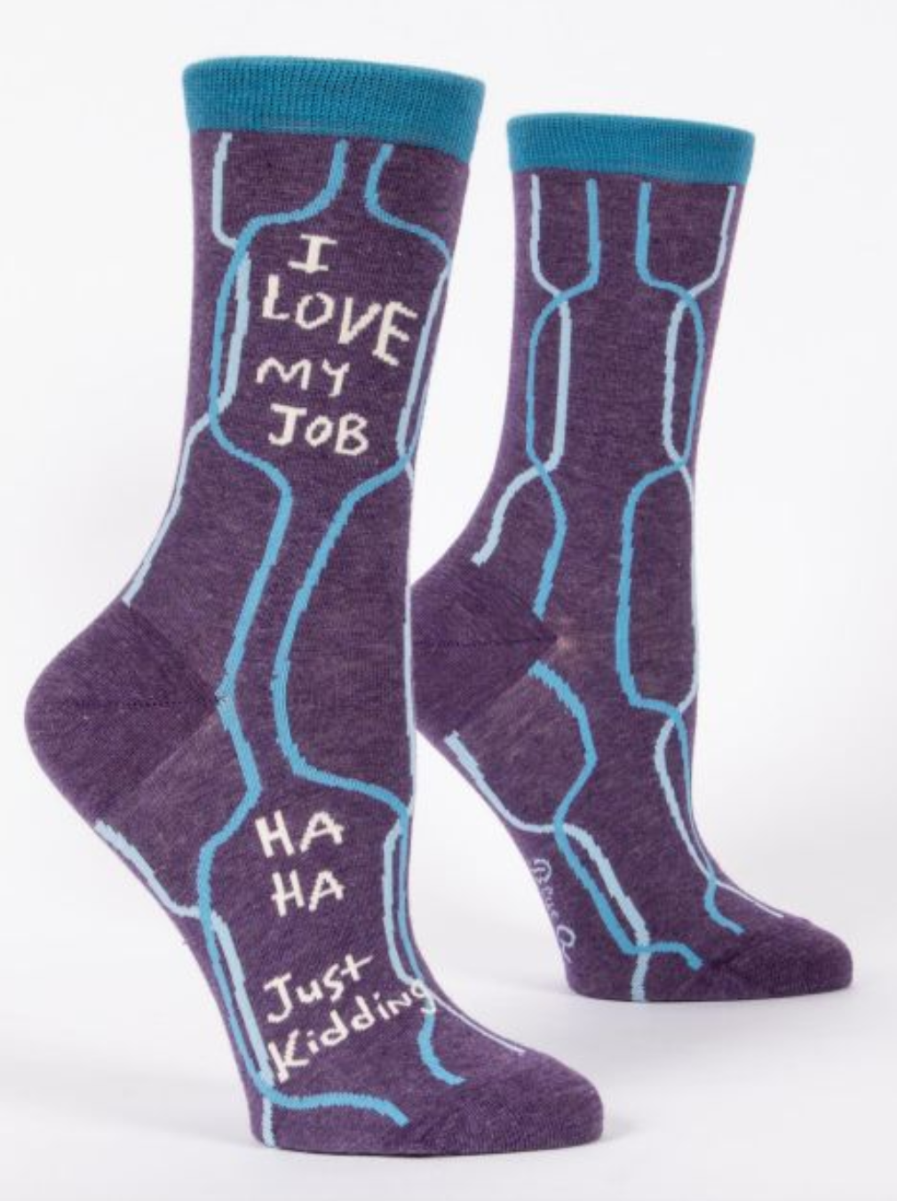 Blue Q I Love My Job Socks