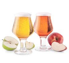 Hard Cider Glasses Set of 2