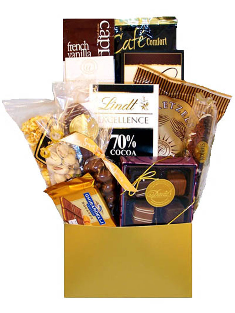 Gold Gourmet Gift Basket