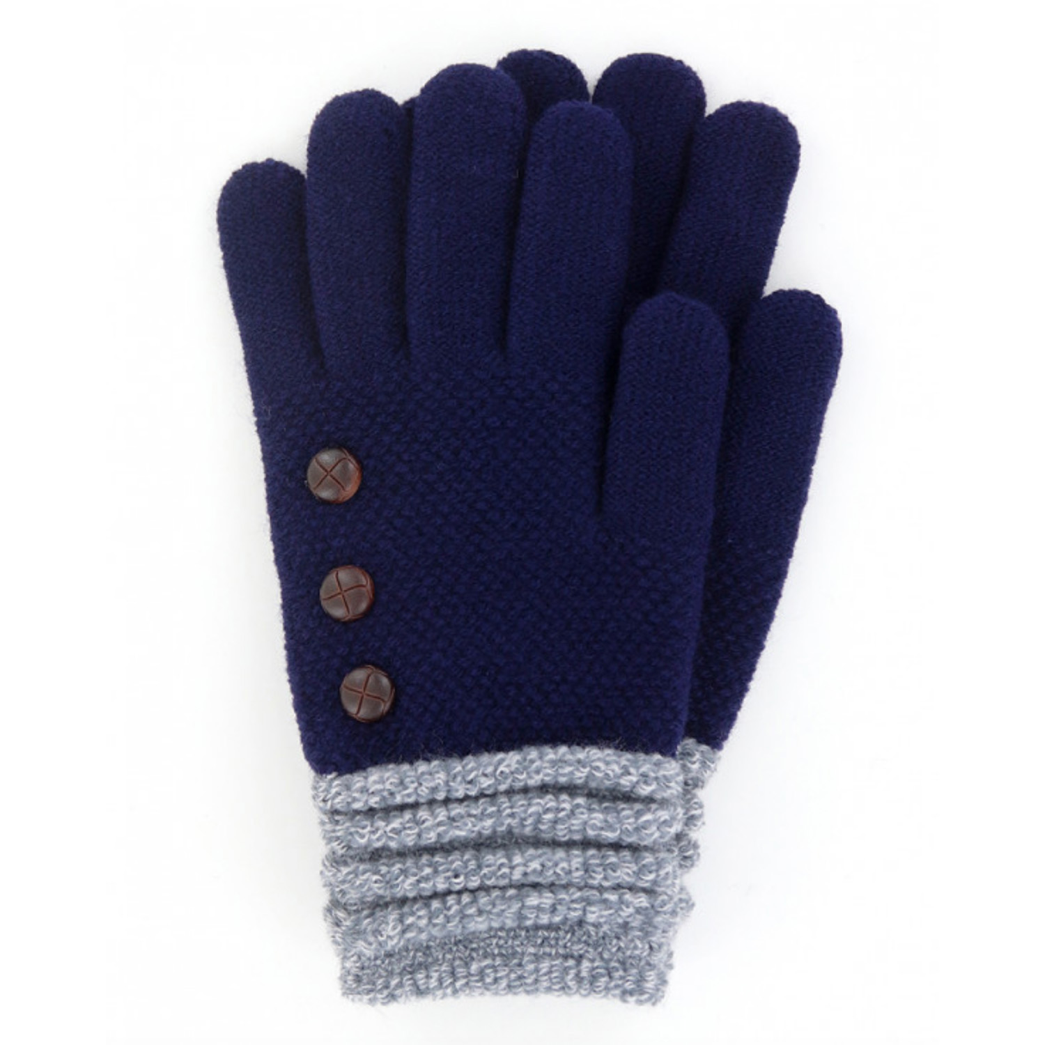 Britt's Knit's Knit Gloves Navy
