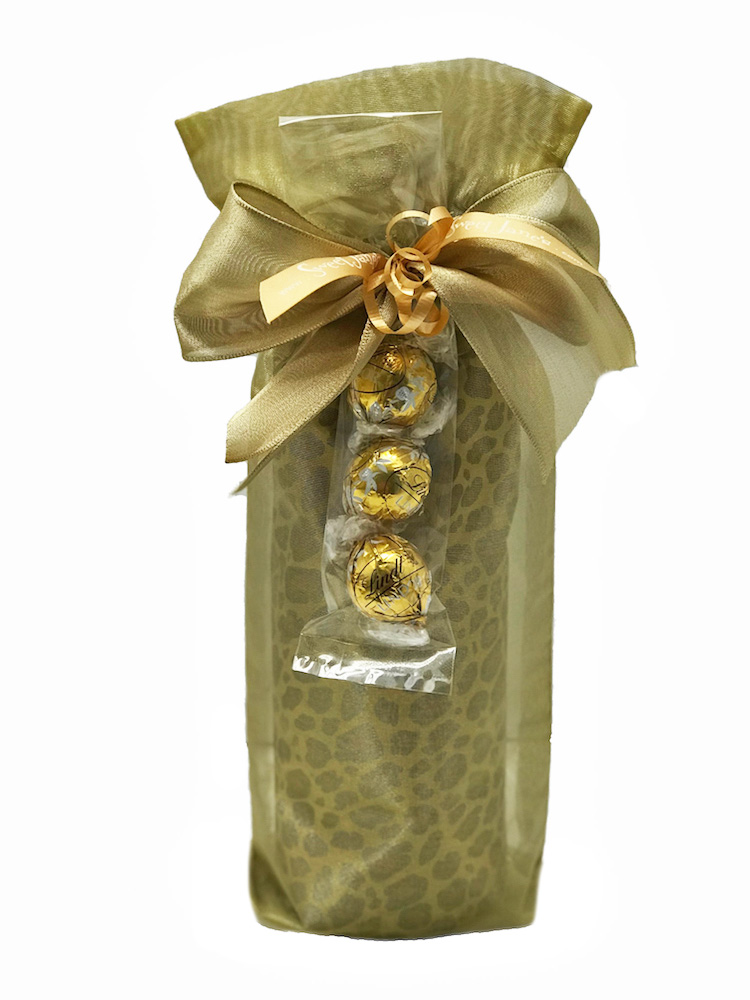 Gold Wine Bag with Truffles